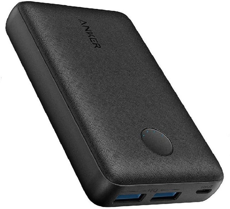 Anker 10000 mAh Power Bank (12 W, Fast Charging)  (Black, Lithium Polymer)