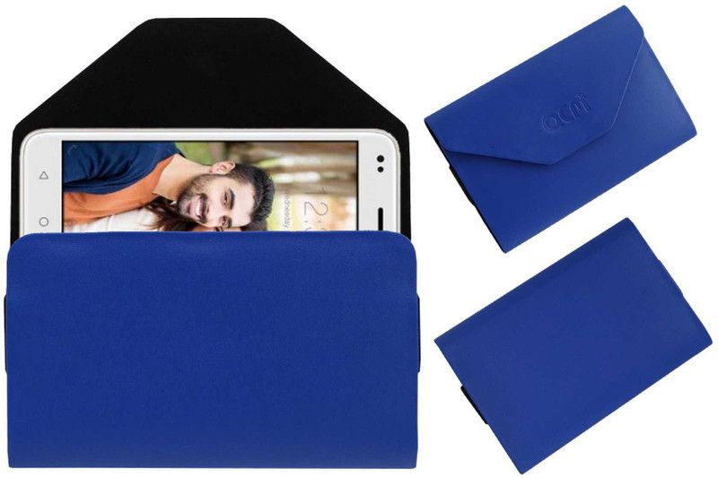 ACM Pouch for Intex Aqua Lions T1 Lite  (Blue, Cases with Holder, Pack of: 1)