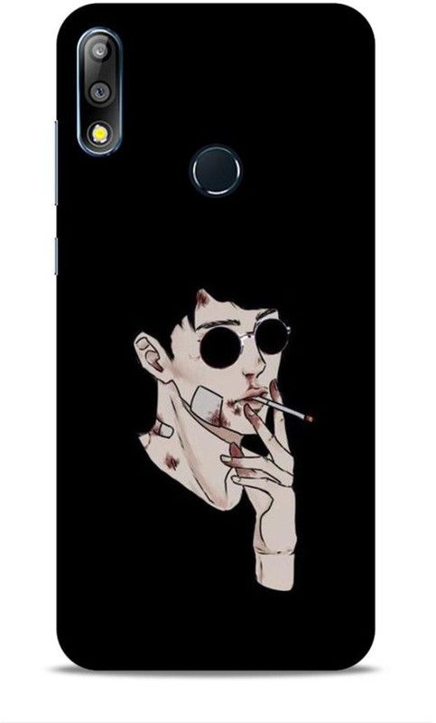 MAPPLE Back Cover for Asus Zenfone Max Pro M2 (Stylish Boy / Boy with Sunglasses)  (Black, Hard Case, Pack of: 1)