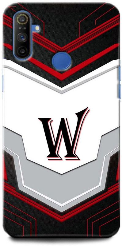 Afterglow Back Cover for Realme Narzo 10A W, W LETTER, W NAME, W ALPHABET, ALPHABET  (Multicolor, Shock Proof, Pack of: 1)