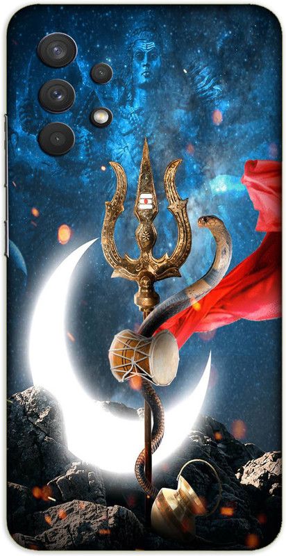 iprinto Back Cover for Samsung Galaxy M32 5G Mahadev Lord Mahadev Mahakal Shiva Shiv Ji Back Cover  (Blue, Hard Case)