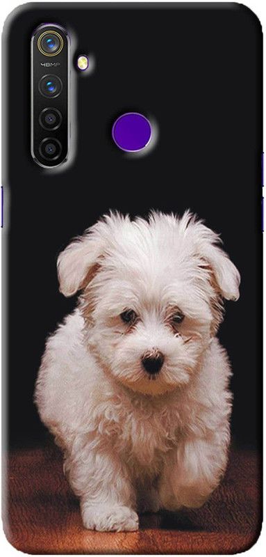 NDCOM Back Cover for Oppo Realme 5 Pro Puppy Printed  (Multicolor, Hard Case, Pack of: 1)
