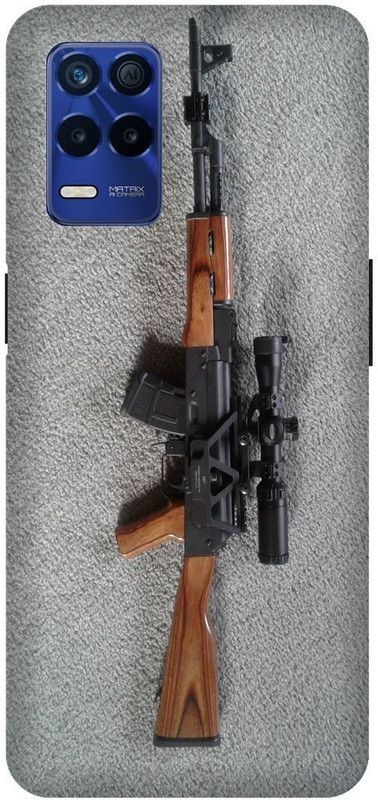 Bluvver Back Cover for Realme Narzo 30 5G,RMX3242, Printed Army Gun Back Cover  (Multicolor, Hard Case, Pack of: 1)