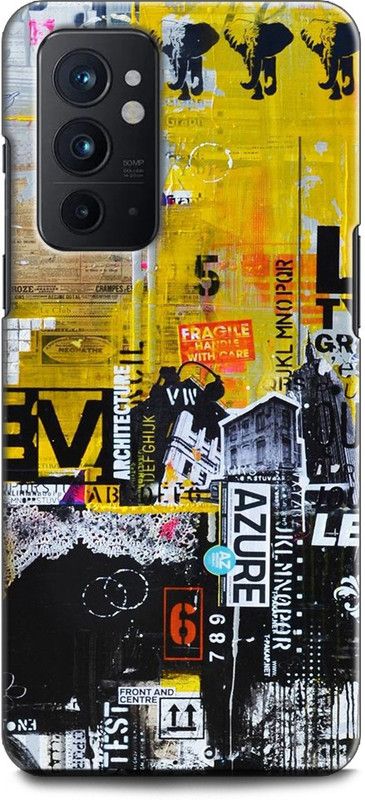 INDICRAFT Back Cover for OnePlus 9RT 5G GRAFFITY, PAINTING, COLOURFUL, ART, TEXTURE, ABSTRACT  (Multicolor, Shock Proof, Pack of: 1)