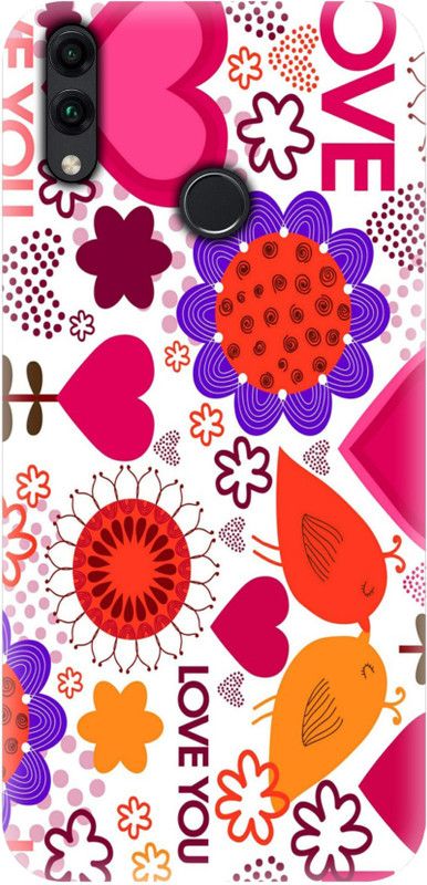 Smutty Back Cover for Honor 8C - Love Graffiti Print  (Multicolor, Hard Case, Pack of: 1)