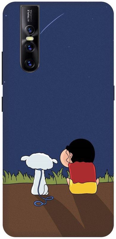 Bluvver Back Cover for Vivo V15 Pro, Vivo 1818, Printed Shin Chan, Cartoons, Comics Back Cover  (Multicolor, Hard Case, Pack of: 1)