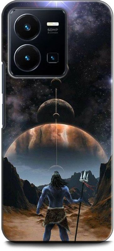 INDICRAFT Back Cover for Vivo Y35, V2205 OM, SHIVJI, LORD SHIVA, MAHADEV, GOD  (Multicolor, Shock Proof, Pack of: 1)