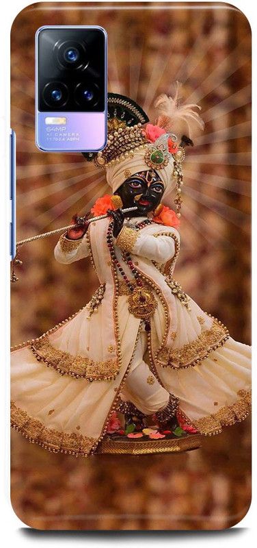 FIKORA Back Cover for Vivo Y73, V2059, RADHA, KRISHNA, KISHAN, KANHAIYA, KANHAJI  (Brown, Hard Case, Pack of: 1)