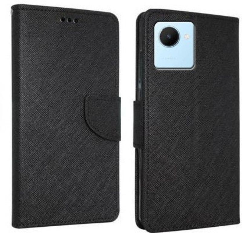 Krumholz Flip Cover for Realme C30, Realme C30s, Realme Narzo 50i Prime  (Black, Dual Protection, Pack of: 1)