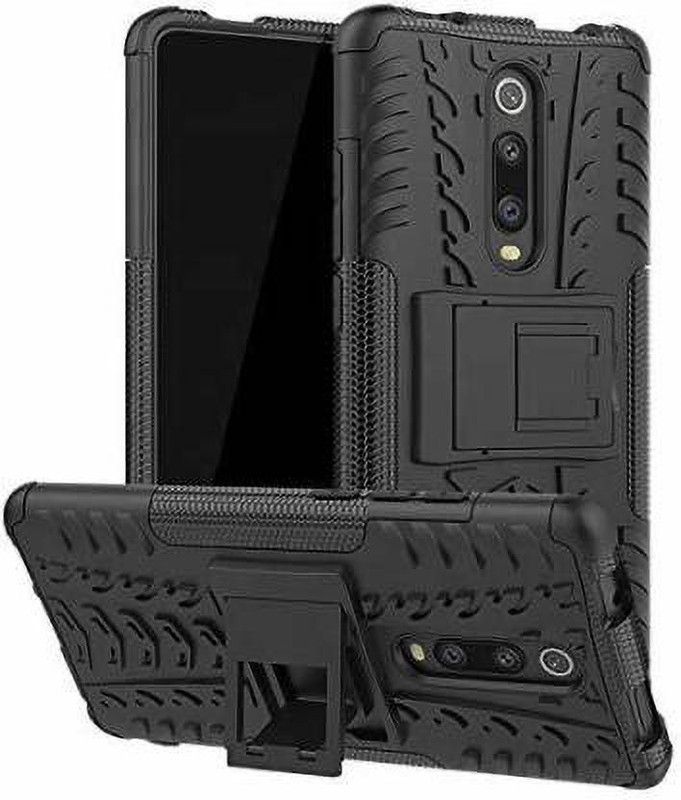 Wellchoice Back Cover for POCO X2  (Black, Shock Proof)