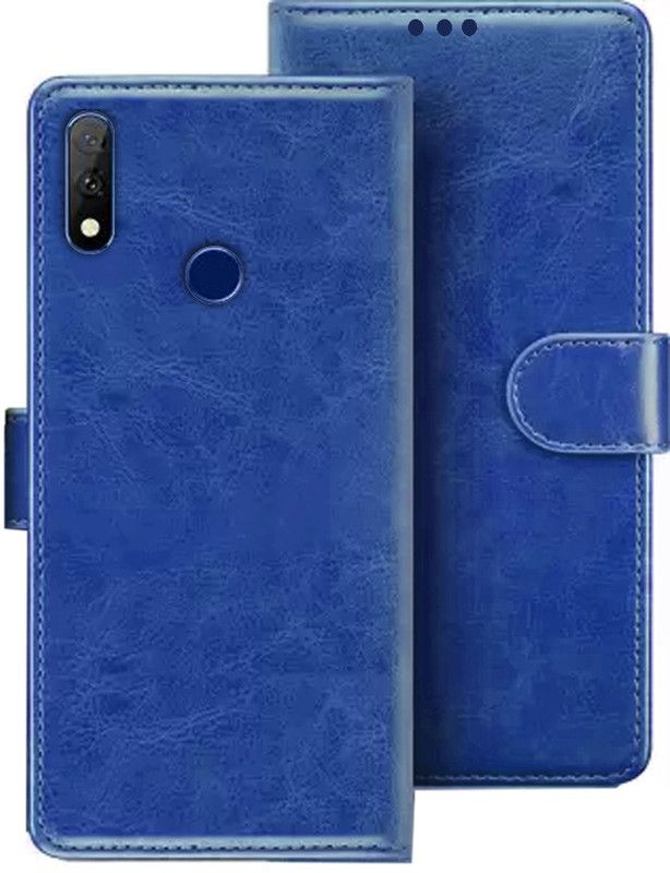 HANIRY Flip Cover for Gionee F9 Plus flip cover | F9 Plus flip cover | Blue  (Blue, Magnetic Case)