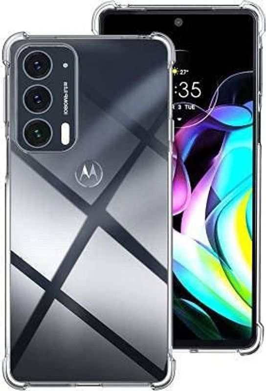 NKCASE Back Cover for MOTOROLA Edge 20  (Transparent, Shock Proof, Silicon, Pack of: 1)
