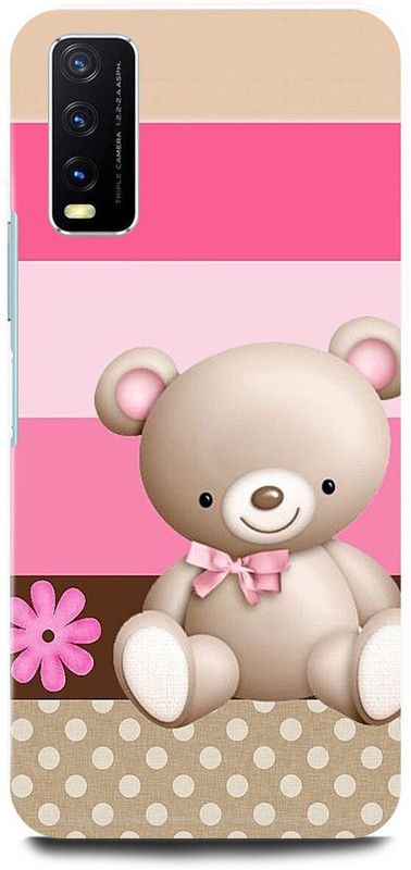 play fast Back Cover for Vivo Y12G, V2068 TEDDY, BEAR, DOLL, ART, CARTOON  (Multicolor, Hard Case, Pack of: 1)