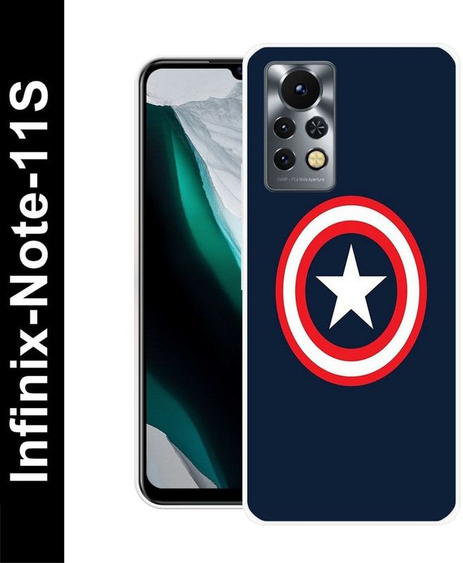Aabra Back Cover for Infinix Note 11S  (Blue, Flexible, Silicon, Pack of: 1)