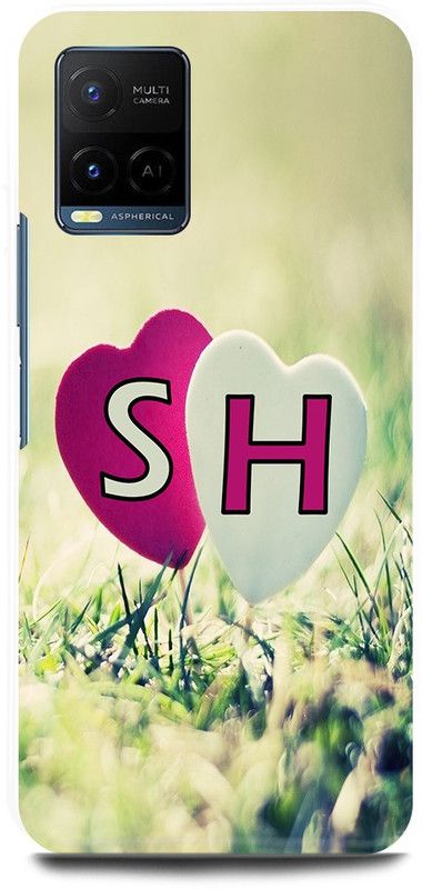 JUGGA Back Cover for Vivo Y33T, V2146, S LOVES H NAME,S NAME, H LETTER, ALPHABET,S LOVE H NAME  (Green, Hard Case, Pack of: 1)