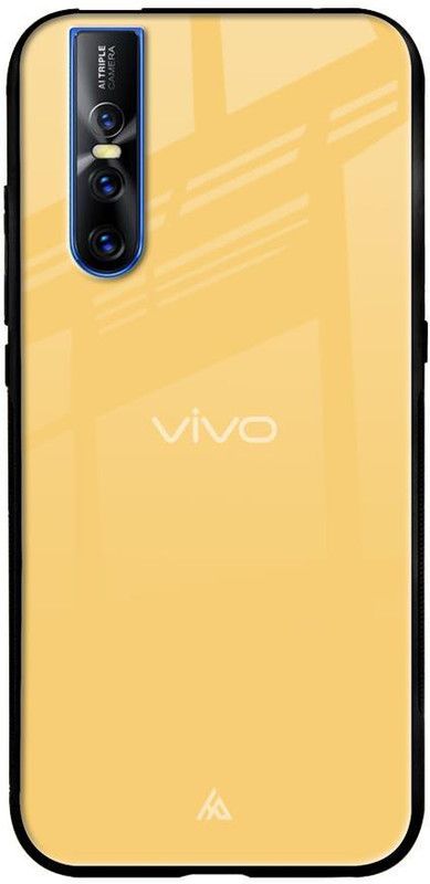 Hocopoco Back Cover for Vivo V15 Pro  (Yellow, Silicon, Pack of: 1)