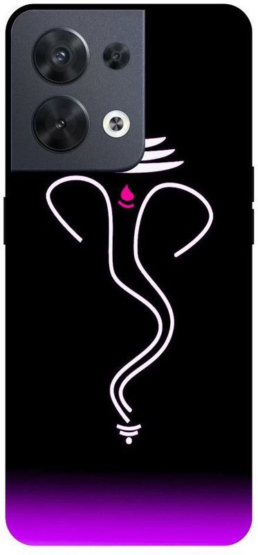 Wall Art Back Cover for OPPO RENO 8 (5G) Ganpati, Ganesha, Indian God Printed  (Multicolor, Dual Protection, Pack of: 1)