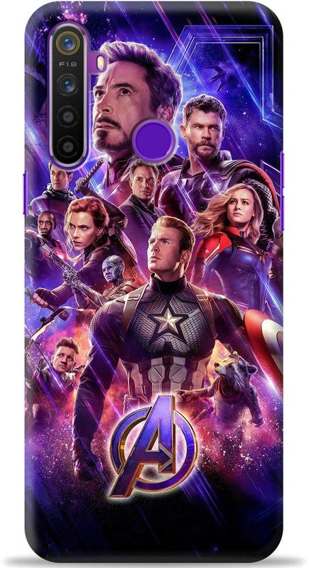 Crafter Back Cover for Realme 5, Realme 5s, Realme 5i  (Purple, Shock Proof, Pack of: 1)