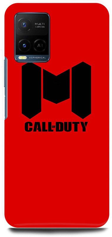play fast Back Cover for Vivo Y21E CALL, OF, DUTY, FAMOUS, GAME  (Red, Hard Case, Pack of: 1)