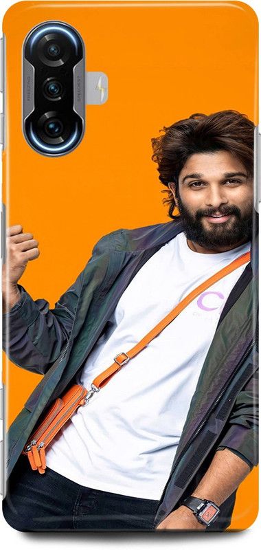 play fast Back Cover for POCO F3 GT ALLU, ARJUN, SOUTH, ACTOR, HERO  (Yellow, Hard Case, Pack of: 1)