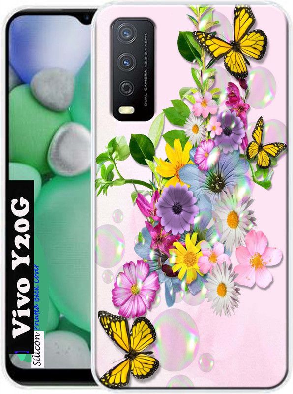 KENTAROELENE Back Cover for Vivo Y20G  (Multicolor, Dual Protection, Silicon, Pack of: 1)