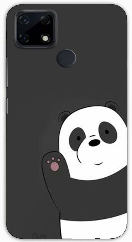 itrusto Back Cover for Realme C25s Cute Panda PRINTED Back Cover  (Multicolor)