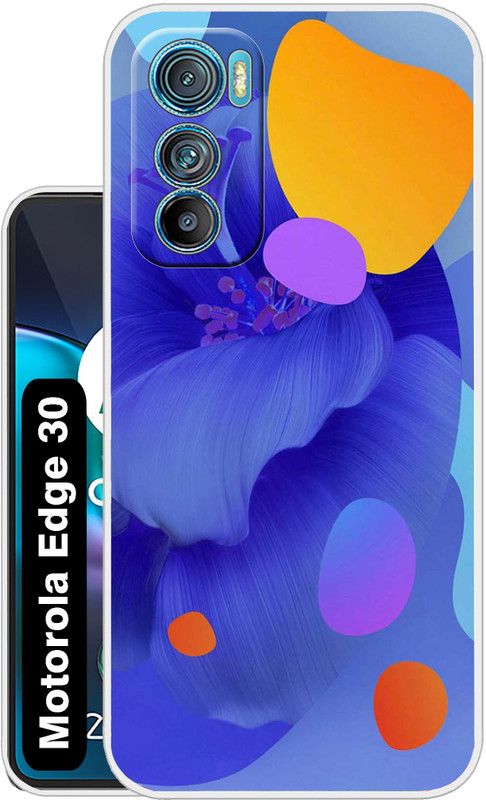 Flipkart SmartBuy Back Cover for Motorola Edge 30 5G, Motorola Edge 30  (Blue, Yellow, Hard Case, Silicon, Pack of: 1)