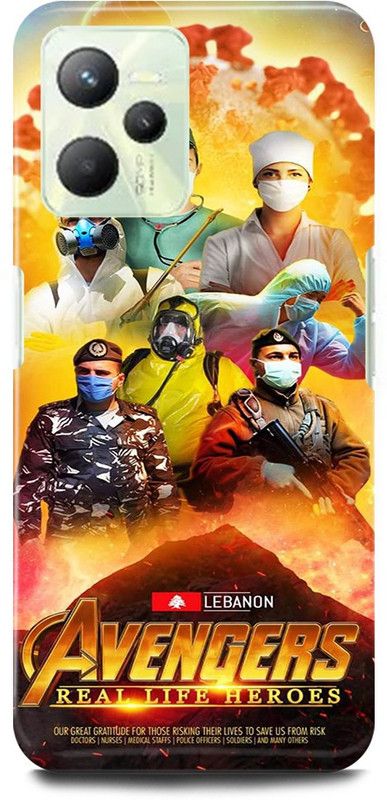play fast Back Cover for Realme C35, RMX3511 COVID, DOCTORS, THE, REAL, HEROES, INDIA  (Multicolor, Hard Case, Pack of: 1)