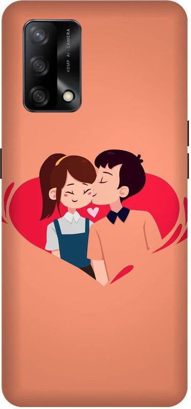 SAVETREE Back Cover for Oppo F19, CPH2219, Oppo F19s, CPH2223, Couple Kiss  (Multicolor, 3D Case, Pack of: 1)