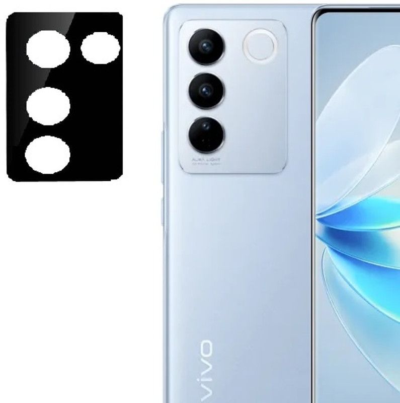 NKCASE Back Camera Lens Glass Protector for vivo V27 Pro 5G  (Pack of: 1)