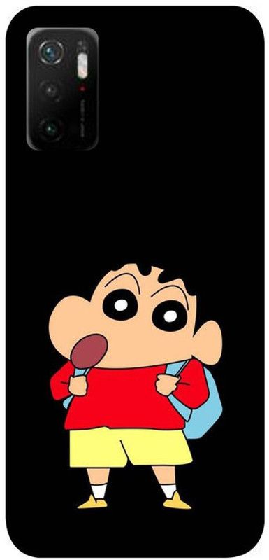 Skyhawk Back Cover for Redmi Poco M3 Pro Black Backgroung Shinchan  (Multicolor, Waterproof, Silicon, Pack of: 1)