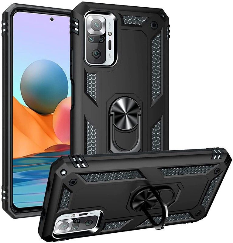 Flipkart SmartBuy Back Cover for Mi Redmi Note 10 Pro  (Black, Shock Proof, Pack of: 1)