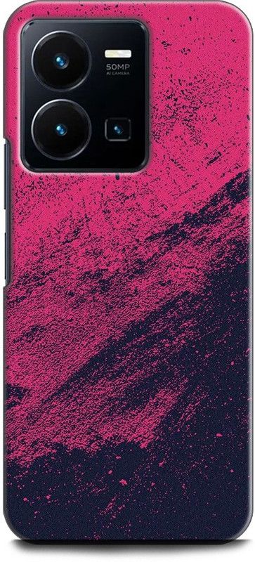 WallCraft Back Cover for Vivo Y35, V2205 PINK, BLUE, TEXTURE, ABSTRACT ART, COLORS  (Multicolor, Dual Protection, Pack of: 1)