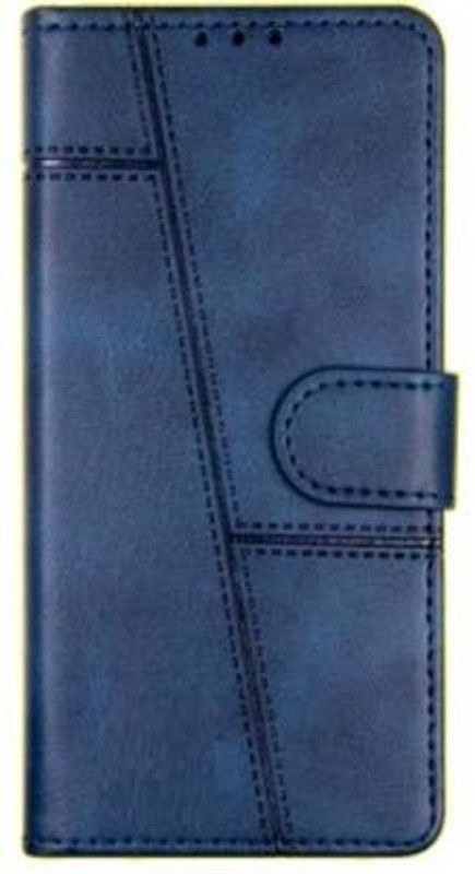 NIMMIKA ENTERPRISES Flip Cover for samsung galaxy a01 core/m01 corer flip cover  (Blue, Dual Protection, Pack of: 1)