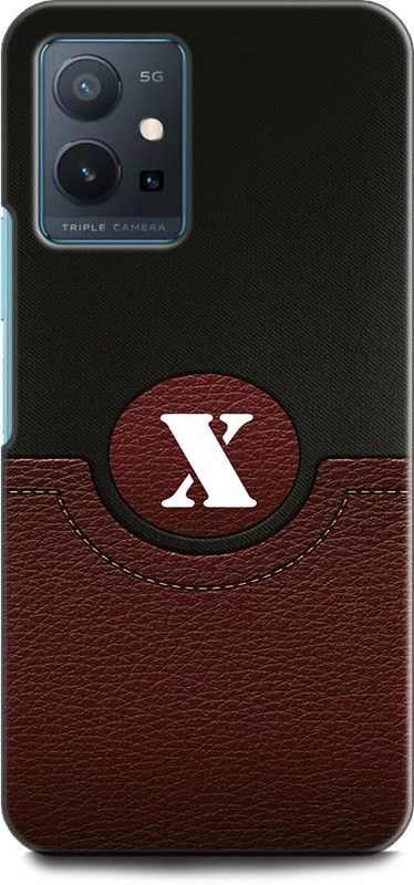 Wall Art Back Cover for Vivo T1 (5G) X, X LETTER, X NAME, BLUE, JEANS, X ALPHABET, ALPHABET  (Multicolor, Dual Protection, Pack of: 1)