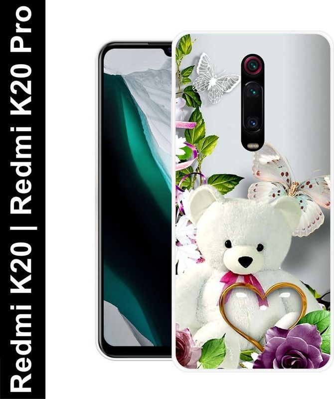 Aabra Back Cover for Mi K20, Mi K20 Pro  (White, Flexible, Silicon, Pack of: 1)