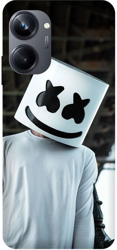 JUGGA Back Cover for realme 10 Pro 5G, RMX3660, MARSHMELLOW, MARSHMELLO, MUSIC, DJEDM, ARTJOKER  (White, Hard Case, Pack of: 1)