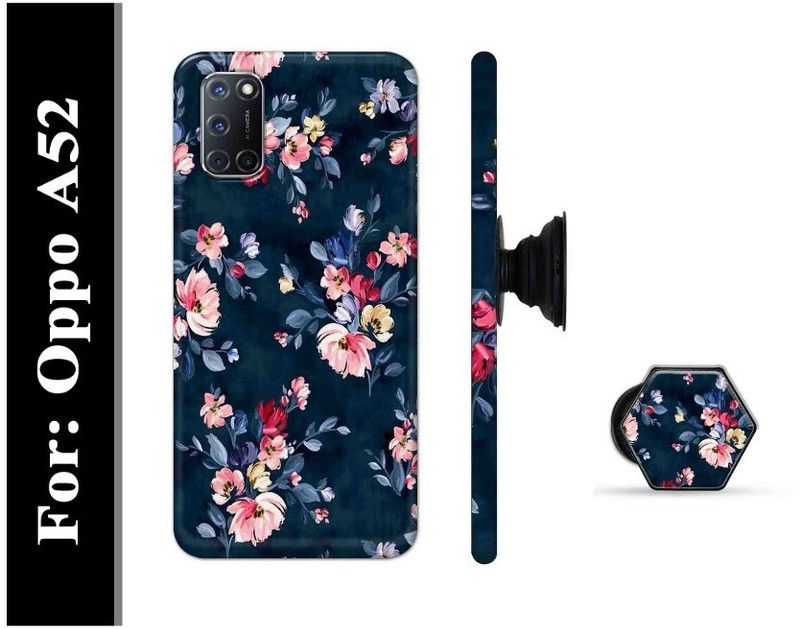 Mobi Elite Back Cover for Oppo A52  (Multicolor, Cases with Holder, Pack of: 2)