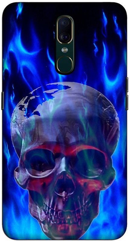 CROKIAN Back Cover for Oppo F11 skull Back Cover  (Multicolor, Hard Case, Pack of: 1)