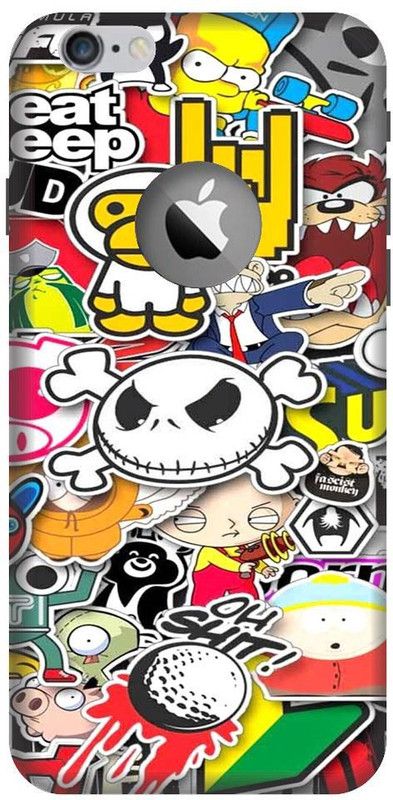 BYXIS Back Cover for iphone 7 cut Cartoon, Cute, Anime, Cartoon Cute, Funny  (Multicolor, Shock Proof, Pack of: 1)