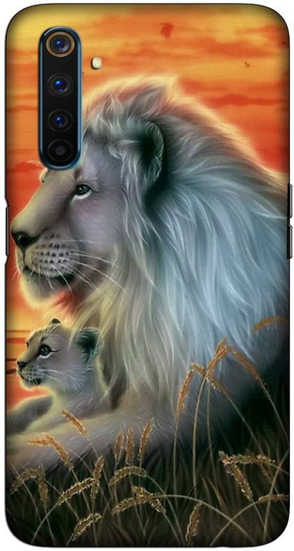 CROKIAN Back Cover for Realme 6 Pro Lions Back Cover  (Multicolor, Hard Case, Pack of: 1)