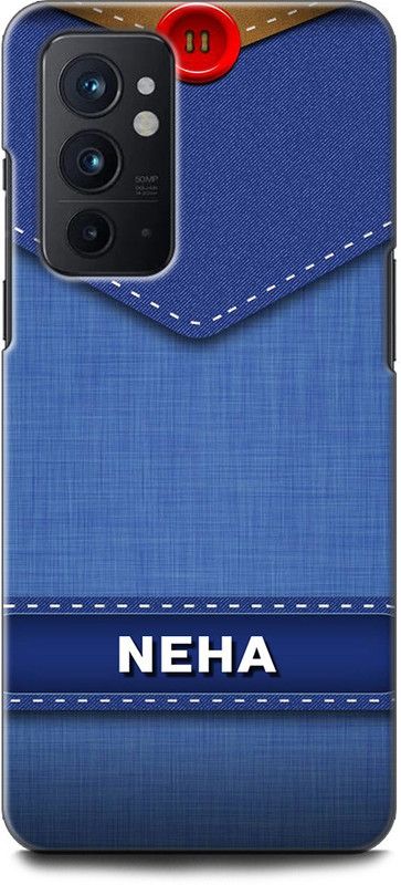 WallCraft Back Cover for OnePlus 9RT 5G NEHA NAME, N LETTER, BLUE, JEANS, ALPHABET, DESIGN  (Multicolor, Dual Protection, Pack of: 1)