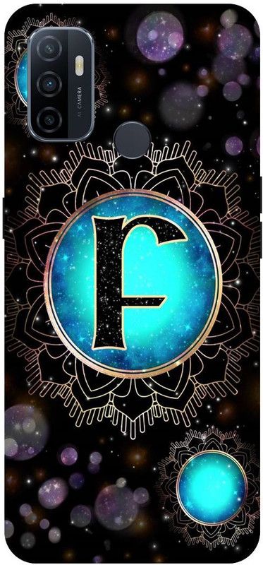 COVERJET Back Cover for OPPO A33-F- NAME- LETTER- ALPHABET- PATTERN  (Blue, Hard Case, Pack of: 1)