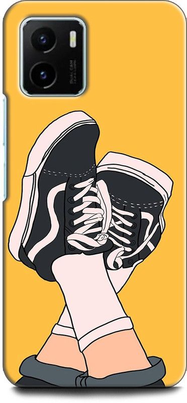 WallCraft Back Cover for Vivo Y15s, V2120 VANS, SHOES, YELLOW, ABSTRACT, TEXTURE, ANIME  (Multicolor, Dual Protection, Pack of: 1)