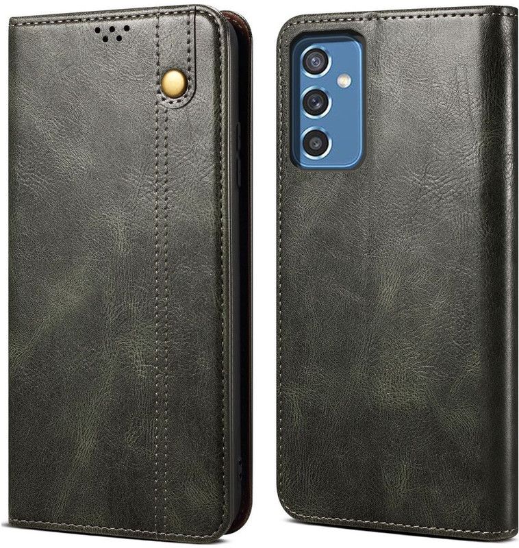 TURTLE Flip Cover for Samsung Galaxy M52 (5G)  (Green, Magnetic Case, Pack of: 1)