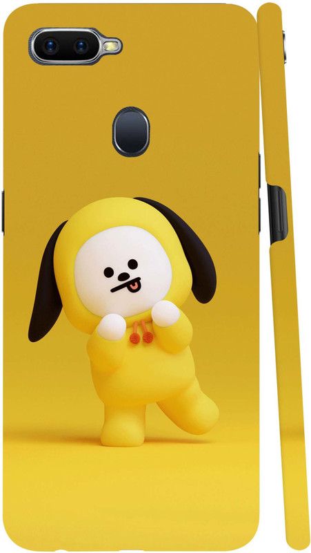 GS PANDA COLLECTIONS Back Cover for OPPO A7  (Yellow, Pack of: 1)
