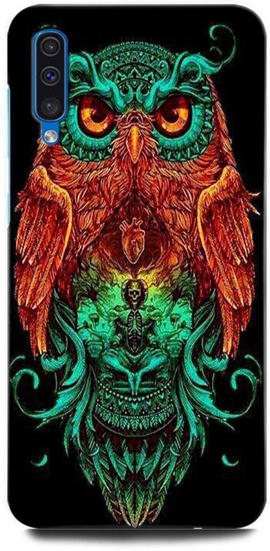 ORBIQE Back Cover for SAMSUNG Galaxy A50s OWL, TRIPPY, WORLD, EYE, USA, ILLUMINATI, MASONICO, OWL  (Multicolor, Hard Case, Pack of: 1)