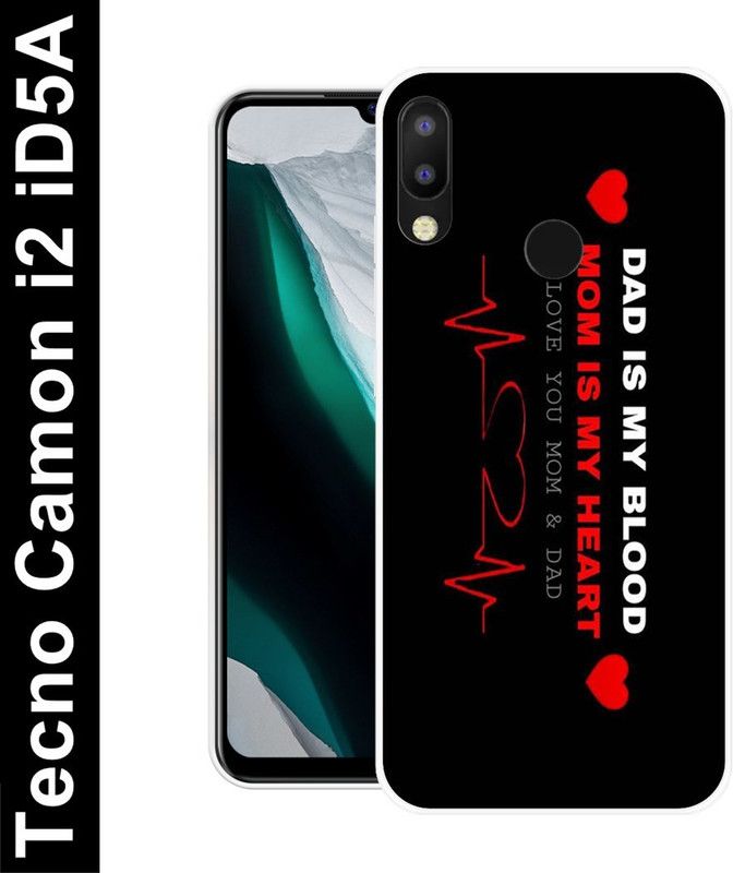 Aabra Back Cover for Tecno Camon i2 iD5A  (Black, Flexible, Silicon, Pack of: 1)