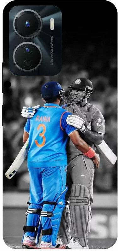 COVERJET Back Cover for VIVO Y16-SURESH- RAINA- MS- DHONI- PLAYER  (Multicolor, Hard Case, Pack of: 1)