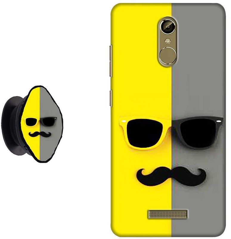 Flipkart SmartBuy Back Cover for Gionee S6S  (Grey, Yellow, Cases with Holder, Pack of: 2)